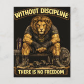 VLLC Without Discipline There Is No Freedom Gym Flyer (Achterkant)