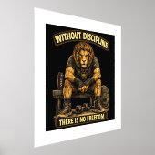 VLLC Without Discipline There Is No Freedom Gym Li Folie Afdrukken (Laagn)