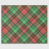 Vlochten kerstkleuren cadeaupapier (Vlak)