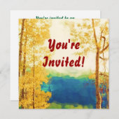 Vloed Aspens-uitnodiging Kaart (Voorkant / Achterkant)