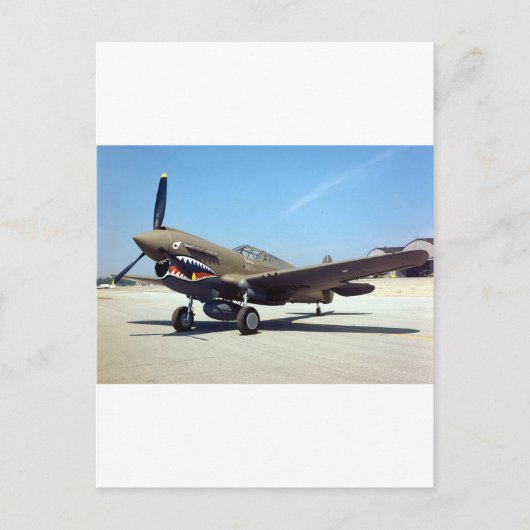 vloed P-40 tomahawk Briefkaart (Voorkant)