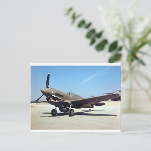 vloed P-40 tomahawk Briefkaart (Staand voorkant)