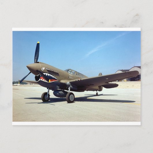 vloed P-40 tomahawk Briefkaart (Voorkant)