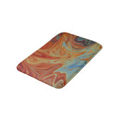 Vloeibaar abstract patroon badmat (Gekanteld)