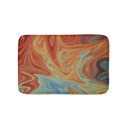 Vloeibaar abstract patroon badmat (Voorkant)