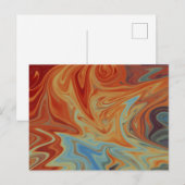 Vloeibaar abstract patroon briefkaart (Voorkant / Achterkant)