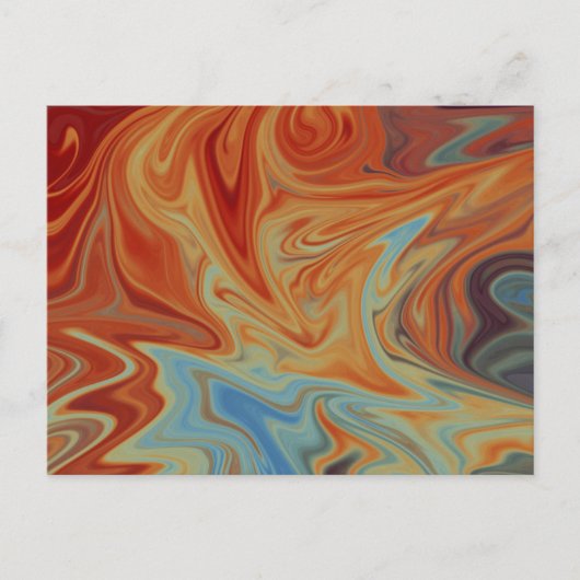 Vloeibaar abstract patroon briefkaart (Voorkant)