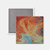 Vloeibaar abstract patroon magneet (Voorkant / Achterkant)
