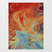 Vloeibaar abstract patroon raamsticker (Vel)