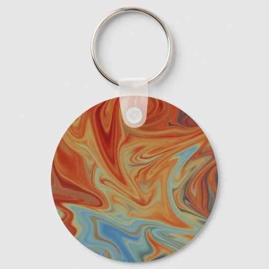 Vloeibaar abstract patroon sleutelhanger (Voorkant)