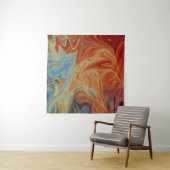 Vloeibaar abstract patroon wandkleed (In Situ (horizontaal))