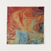 Vloeibaar abstract patroon wandkleed (Voorkant)