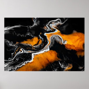 Vloeibaar acrylhoudend afbeelding met kunstmatig g poster