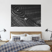 vloeibaar afval omwikkeld canvas afdruk (Insitu (Slaapkamer))