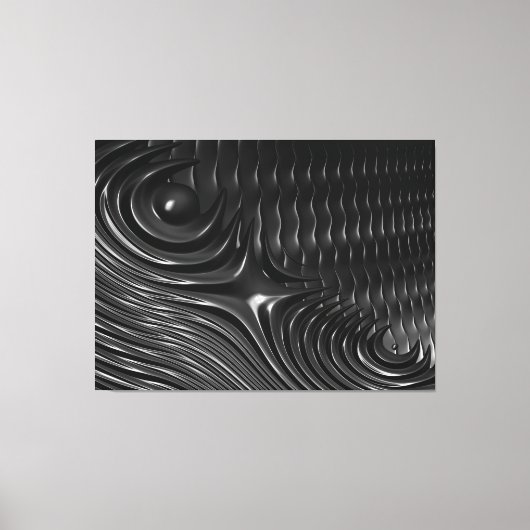 vloeibaar afval omwikkeld canvas afdruk (Voorkant)