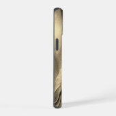 Vloeibaar Antiek gouden verf textuur iPhone 15 Case (Rechterkant)