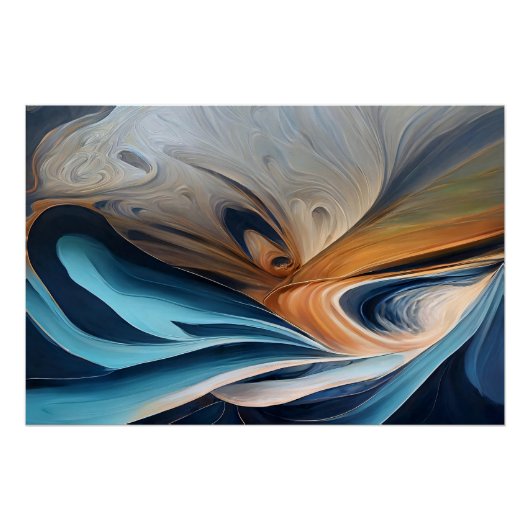 Vloeibaar Blauw Perfect Poster (Voorkant)