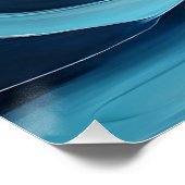 Vloeibaar Blauw Perfect Poster (Hoek)