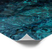 Vloeibaar blauw poster (Hoek)