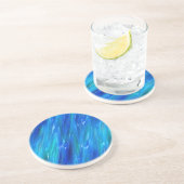 vloeibaar blauw zandsteen onderzetter (Zijkant)