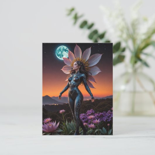 Vloeibaar Briefkaart (Staand voorkant)