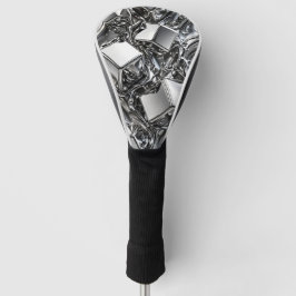 Vloeibaar Chroom - Spiegel Zilver Metaal Golfheadcover
