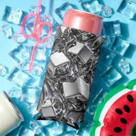 Vloeibaar Chroom - Spiegel Zilver Metaal Seltzer Blikjeskoeler