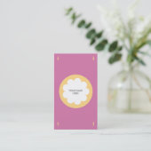 VLOEIBAAR CLOUD VISITEKAARTJE PINK (Staand voorkant)