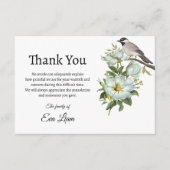 Vloeibaar en vogel Fortemanje bedankt Informatiekaartje