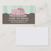 Vloeibaar gebrande gebak visitekaartje (Voorkant / Achterkant)