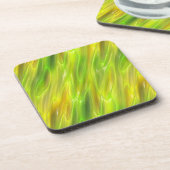 Vloeibaar geel bier onderzetter (Linkerzijde)