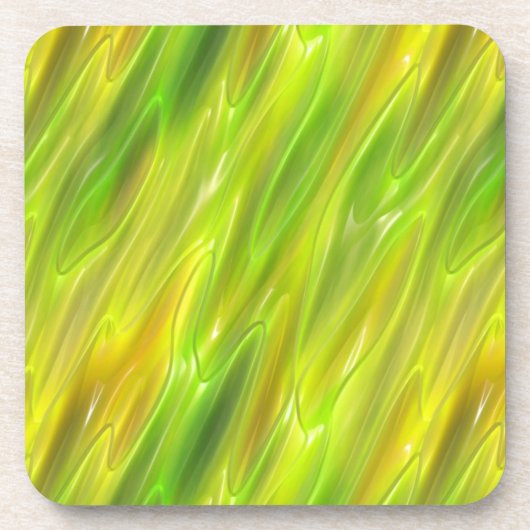 Vloeibaar geel bier onderzetter (Voorkant)