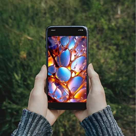 Vloeibaar gekleurd glas poster