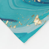 Vloeibaar gemarmerd en glitter flessenbank fleece deken (Hoek)