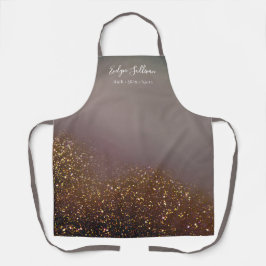 vloeibaar glitter All-Over Print Apron Schort