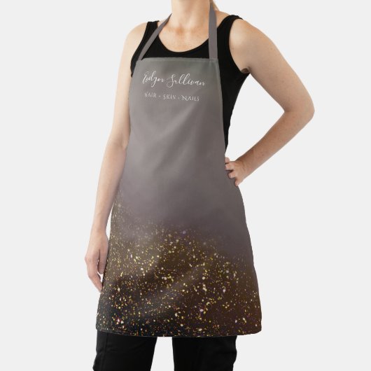 vloeibaar glitter All-Over Print Apron Schort (Insitu)