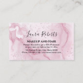 Vloeibaar glitter Roze marmer Kortingskaartje (Achterkant)