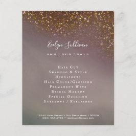 vloeibaar glitterfilter flyer