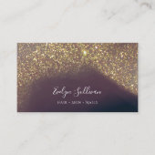 vloeibaar glittertextuur visitekaartje (Voorkant)