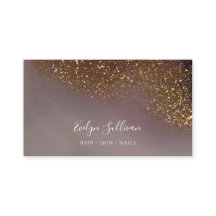 vloeibaar glittervisitekaartje