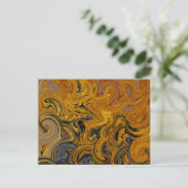 Vloeibaar goud briefkaart (Staand voorkant)