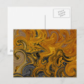Vloeibaar goud briefkaart (Voorkant / Achterkant)