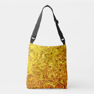 vloeibaar goud crossbody tas