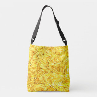 vloeibaar goud crossbody tas