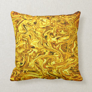 vloeibaar goud kussen