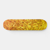 vloeibaar goud persoonlijk skateboard (Horizontaal)