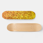 vloeibaar goud persoonlijk skateboard (Horizontaal)