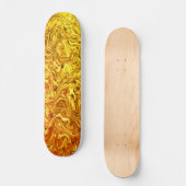vloeibaar goud persoonlijk skateboard (Voorkant)