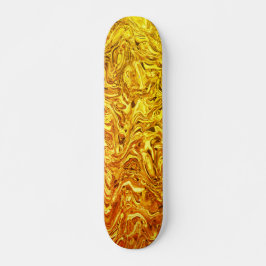vloeibaar goud persoonlijk skateboard