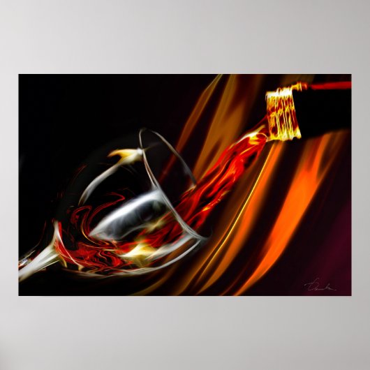 vloeibaar goud poster (Voorkant)